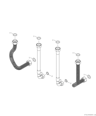 Bosch / Junkers Zubehör, für Wohnungsstationen universelles Anschlussset F7001 35 RS Bild 2