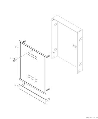 Bosch / Junkers Zubehör, für Wohnungsstationen Unterputzschrank kurz, für F7002 S Bild 4