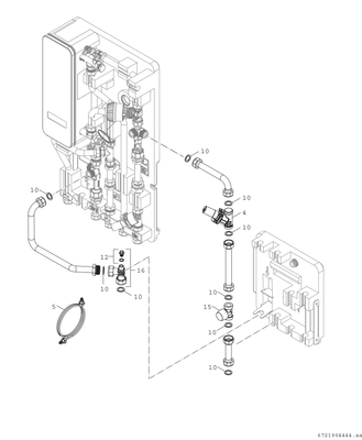Bosch / Junkers Zub, für Wohnungsstationen F7002 Modul ungemischter Heizkreis, mit DDR Bild 4