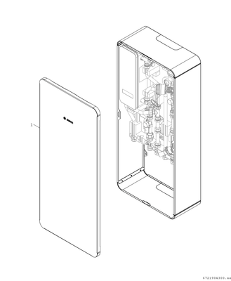 Bosch / Junkers Aufputzgehaeuse RS, für die F7002 RS, 980 x 440 x 225 mm Bild 2