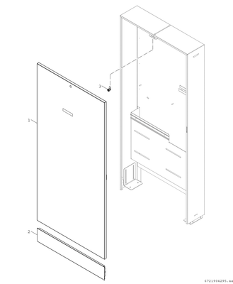 Bosch / Junkers Zubehör, für Wohnungsstationen Aufputzschrank lang, für F7002 35 S Bild 2