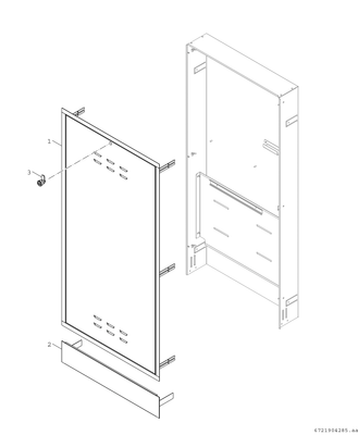 Bosch / Junkers Zubehör, für Wohnungsstationen Unterputzschrank lang, für F7002 S Bild 4