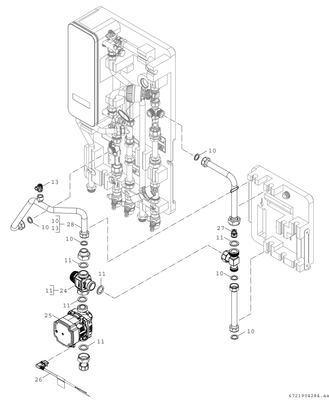 Bosch / Junkers Zubehör, für Wohnungsstationen Modul gemischter Heizkreis F7001 35 S Bild 4