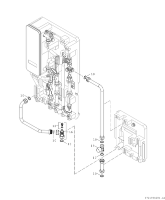 Bosch / Junkers Zubehör, für Wohnungsstationen Modul ungemischter Heizkreis F7002 S Bild 4