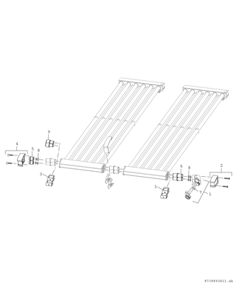 Bosch / Junkers Zubehör Solartechnik FS 122 Flachdach-Anschluss-Set, für VK 120-2 Bild 4