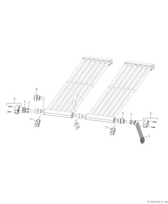 Bosch / Junkers Zubehör Solartechnik FS 121 Aufdach-Anschluss-Set, für VK 120-2 Bild 4