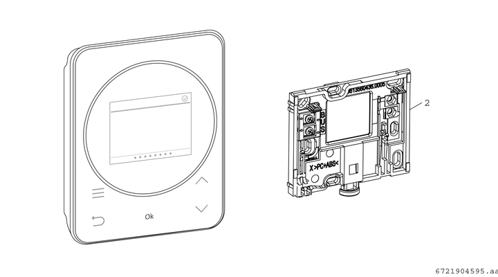 Bosch / Junkers Fernbedienung RT 800, für UI800 farbiges Touch-Bediendisplay, 116 x 95 x 116 mm Bild 3