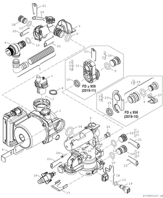 Bosch / Junkers Gas-Brennwertkessel Condens 9000i WM, GC 9000i WM 20/210 S 23, Farbe weiß Bild 8