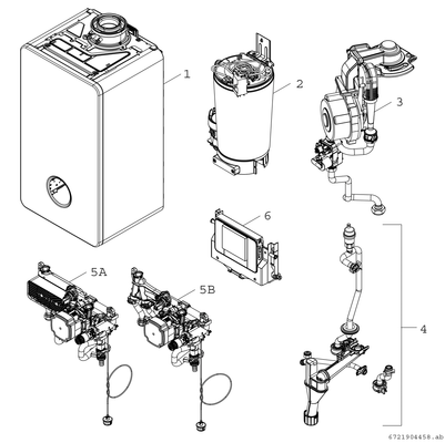 Bosch / Junkers Gas-Brennwertgeraet, Condens GC5300iW 24 P 23, Speicheran, wandhaeng, 780 x 440 x 365 mm, Farbe weiß Bild 2