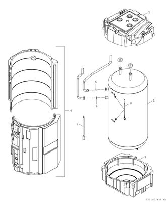Bosch / Junkers Wärmepumpenspeicher SWDP 200 O 2 C Edelstahlspeicher, 1199 x 600 x 610, Farbe transparent Bild 4