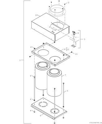 Bosch / Junkers Luftfilter Ersatz, für Zuluftfilterset GC7000F 75 - 300 kW Bild 3