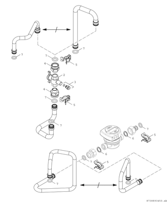 Bosch / Junkers Einbausatz CS 27, für Wärmemengenzaehler Bild 3