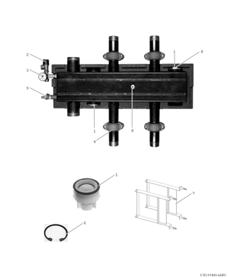 Bosch / Junkers Zubehör, für Luftwaermepumpen DDV 50 Doppelt differenzdruckloser Verteiler 50, 260 x 1210 x 450 mm Bild 4