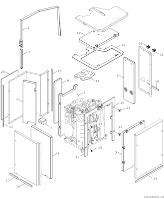 Bosch / Junkers Monoblock-Ausseneinheit AW 4 OR-S Baureihe CS5800 / 6800i AW, 3,9 kW, 800 x 1100 x 540 mm Bild 6