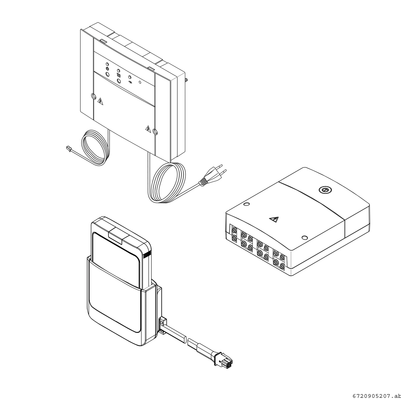 Bosch / Junkers WLAN-Internetmodul Set K 30 RF, für Split-Wärmepumpen, 235 x 70 x 260 mm Bild 3