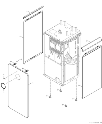 Bosch / Junkers Luft / Wasser-Wärmepumpe Compress CS6800iAW 12 MB, Inneneinh, mit Puffer, 1180 x 600 x 750 mm Bild 4