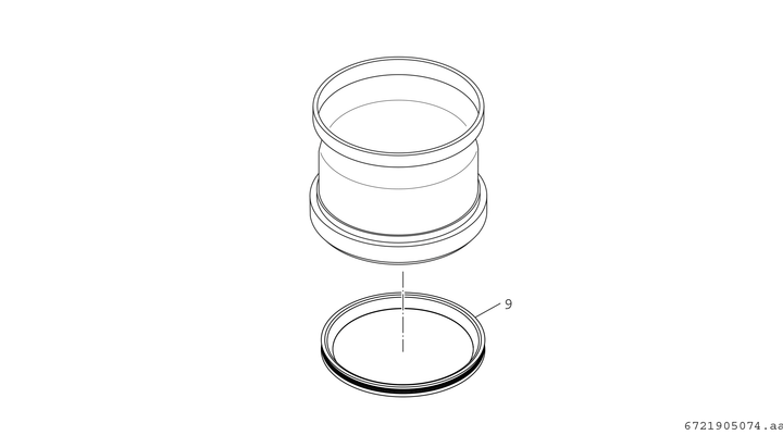 Bosch / Junkers Abgaszubehör FC-O110 Blinddeckel, für Kaskadenbausatz, DN 110 Bild 3