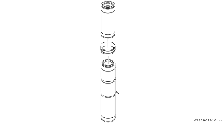 Bosch / Junkers Abgaszubehör AZB 1325 Dachdurchführung senkrecht, d:200 mm Bild 3