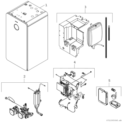 Bosch / Junkers Luft / Wasser-Wärmepumpe Compress CS6800iAW 12 MB, Inneneinh, mit Puffer, 1180 x 600 x 750 mm Bild 3