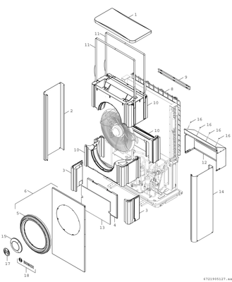 Bosch / Junkers Luftwaermepumpe CS7001i AW 5 OR-S, Ausseneinheit Monoblock-WP, 1370 x 930 x 440 mm, Farbe weiß Bild 4