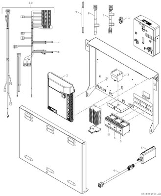 Bosch / Junkers Kompaktmodul AWMB 9, für Luft-WP Hydraulik, Regelung und Pufferspeicher, 2120 x 750 x 750 mm Bild 7