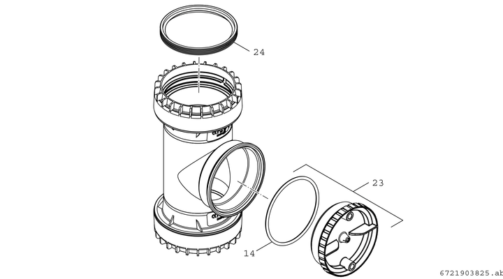 Bosch / Junkers Abgaszubehör FC-FR110 Rohr, mit Prüföffnung, d:110 mm, flexibel Bild 3