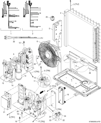 Bosch / Junkers Luftwaermepumpe CS7001i AW 13 OR-T Ausseneinheit Monoblock-WP, 1680 x 580 x 1200 mm, Farbe weiß Bild 5