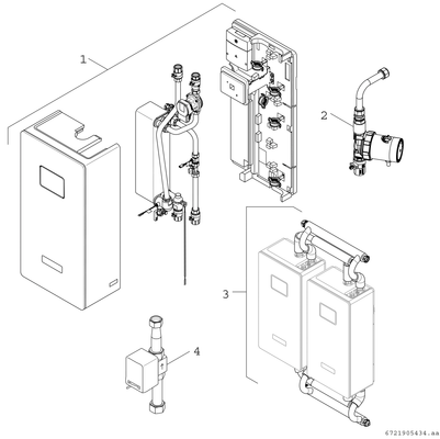 Bosch / Junkers Zubehör, für Frischwasserstationen motorisch angesteuertes Kaskadenventil Bild 3
