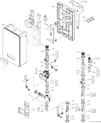 Bosch / Junkers Hybrid Station HB-SetHYC25-1, für "Renewable Ready", mit Pufferspeicher Bild 4