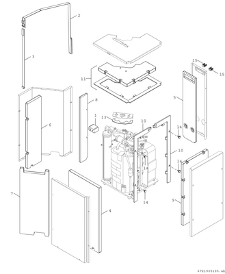 Bosch / Junkers Monoblock-Ausseneinheit AW 12 OR-T Baureihe CS5800 / 6800i AW, 11,6 kW, 1100 x 1350 x 1350 mm Bild 6