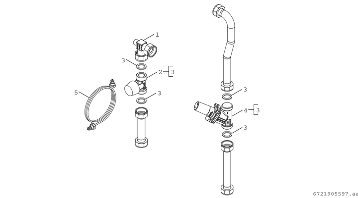 Bosch / Junkers Zubehör, für Wohnungsstationen Modul ungemischter Heizkreis, mit DDR Bild 3