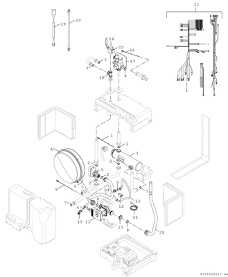 Bosch / Junkers Hydraulikeinheit AWMS 17 Stücklistenkomponente Monobl.-Wärmepumpe Bild 5