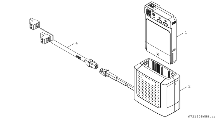 Bosch / Junkers WLAN-Internetmodul Set K 30 RF, für Split-Wärmepumpen, 235 x 70 x 260 mm Bild 4