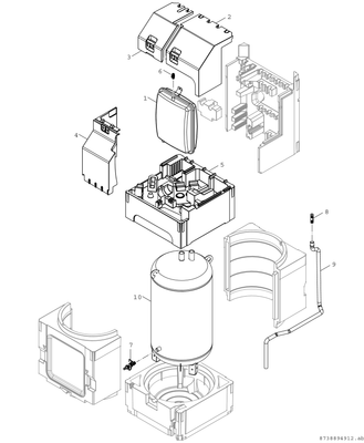 Bosch / Junkers Kompaktmodul AWMB 9, für Luft-WP Hydraulik, Regelung und Pufferspeicher, 2120 x 750 x 750 mm Bild 6