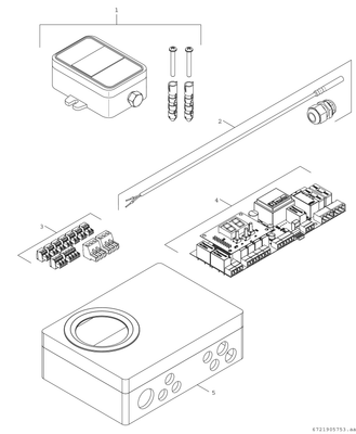 Bosch / Junkers Zub. Elektro-Heizkessel KASK ELB Kaskadenregelung bis 6 Tronic Heat 3500 Bild 4