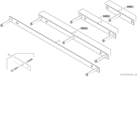 Bosch / Junkers Wandhalter WMS 1, für ein Heizkreisset Bild 3