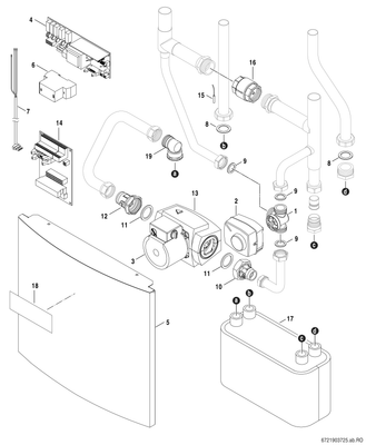 Bosch / Junkers natürliche Kühlstation NKS-1, mit Hocheffizenzpumpe, 580 x 460 x 580 mm Bild 4