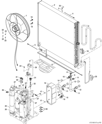 Bosch / Junkers Monoblock-Ausseneinheit AW 12 OR-T Baureihe CS5800 / 6800i AW, 11,6 kW, 1100 x 1350 x 1350 mm Bild 7