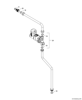 Bosch / Junkers Zubehör, für Wohnungsstationen Zirkulationspumpenkit, für F7002 S Bild 3