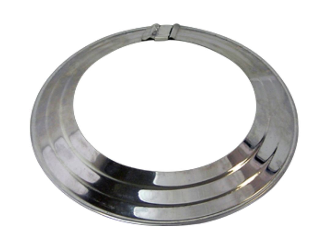 Bertrams Abgasrohr-Rosette, 110 - 135 mm, verstellbar, Farbe silberfarben Bild 1