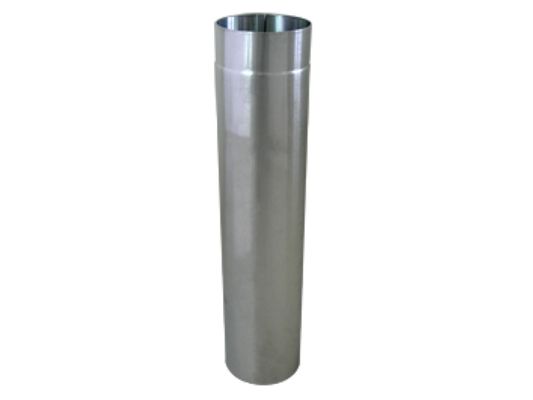 Bertrams Abgasrohr Aluminium 130 x, 500 mm, Farbe silberfarben Bild 2