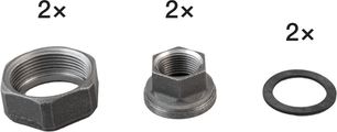 Biral PrimAX / AX / ModulA RED Verschraubungsset, Temperguss, 2" x 1 1/2" Bild 1