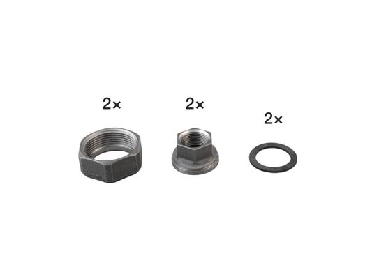 Biral Verschraubungsset, Temperguss, 2" x 1 1/2" Bild 2