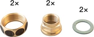 Biral Verschraubungsset, Rotguss, 1 1/4" x 3/4" Bild 1