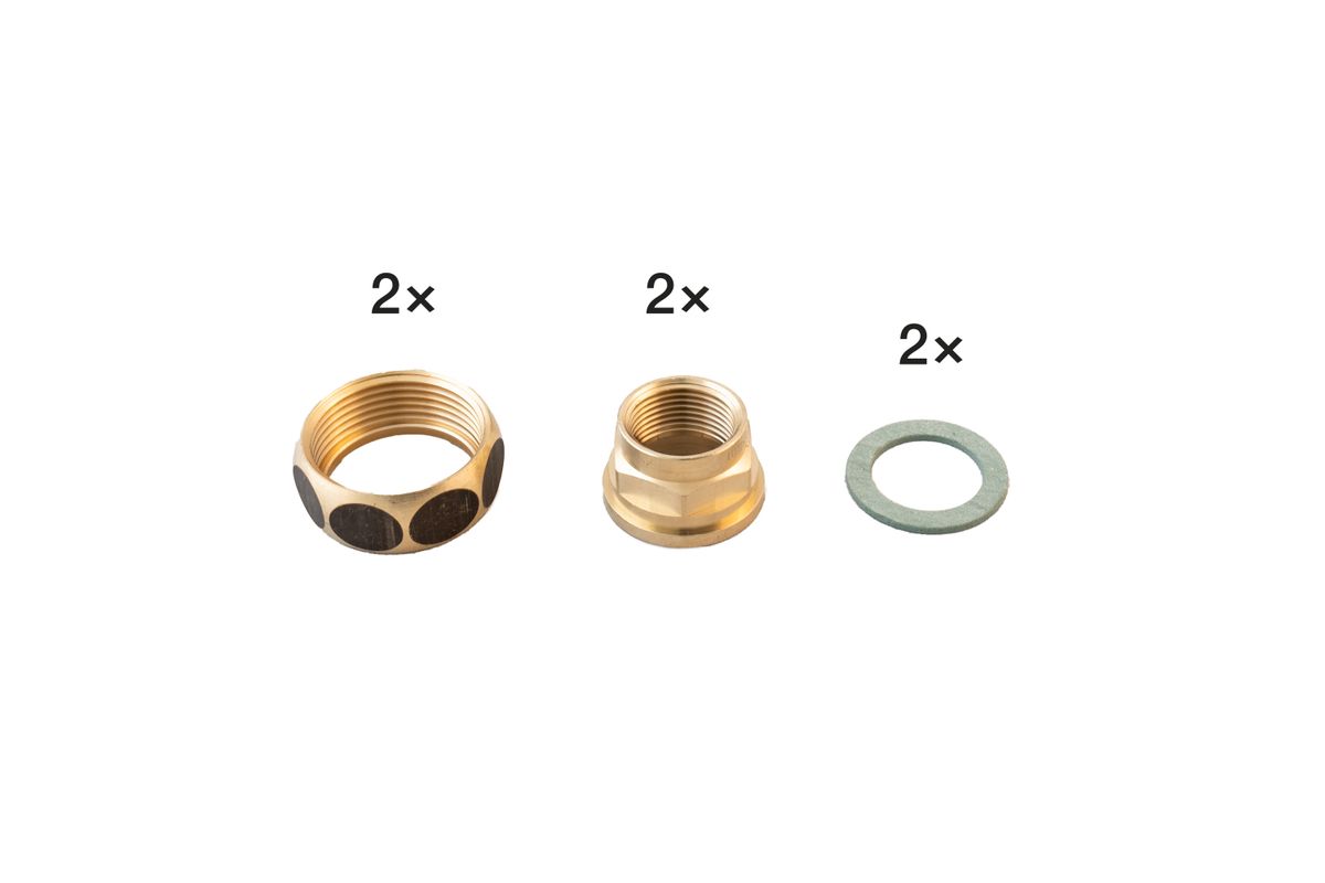 Biral Verschraubungsset, Rotguss, 1 1/4" x 3/4" Bild 1