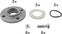 Biral Gewindeflansch Typ Z29, 2" x DN 40, 30 mm, GG, 2 x 15 mm Bild 2