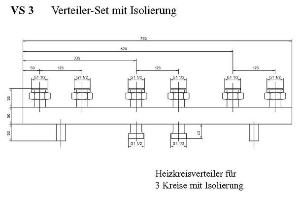Brötje Verteiler-Set VS 3, für 3 Heizkreise Bild 3