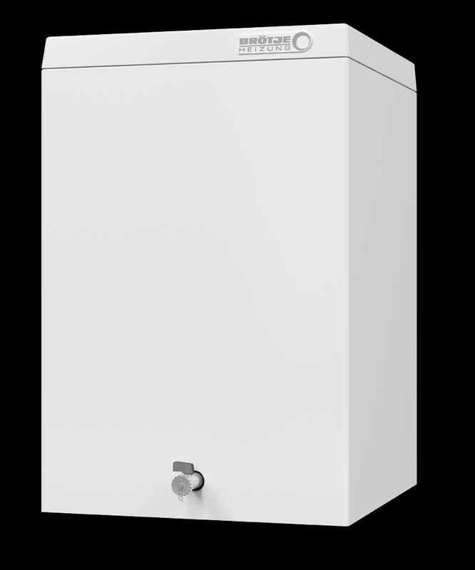 Brötje Unterstellspeicher BS 120 C 120L, für wandhaengende Heizgeraete, 560 mm, Farbe weiß Bild 1