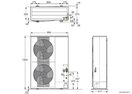 Brötje Aussenteil BLW Split AWHP11TRB, 1500 x 1050 x 450 mm Bild 3