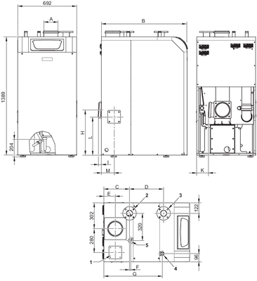 Brötje Gas-Brennwertkessel SGB 215 I, E-Gas, Farbe weiß Bild 3